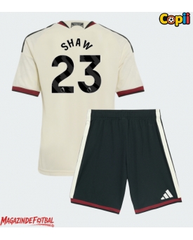 Manchester United Luke Shaw #23 Echipament de Fotbal Replică 2026-27 Copii Treilea (+ Șorturi)
